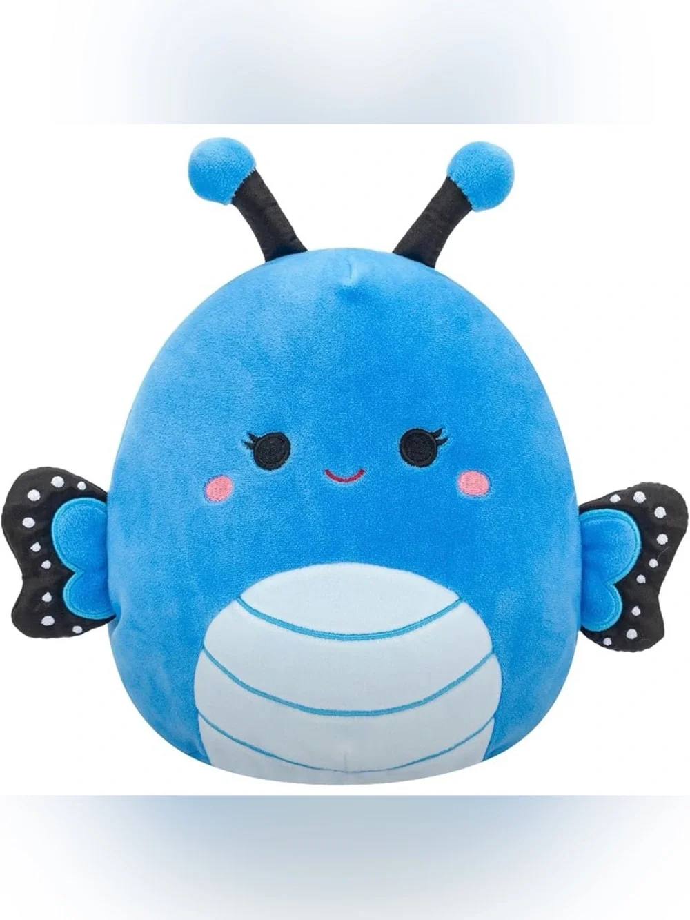 Waverly the Blue Butterfly by Squishmallows, featuring a bright blue body
